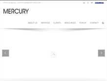 Tablet Screenshot of mercury-assoc.com